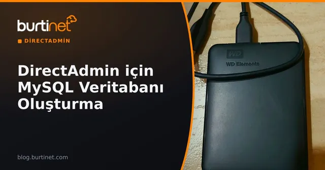 DirectAdmin için MySQL Veritabanı Oluşturma