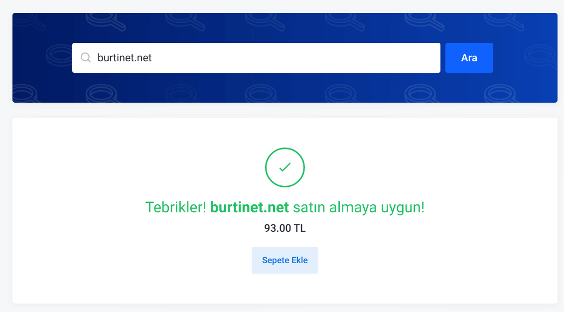alan adı satın al
