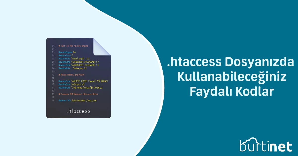 Htaccess Dosyanızda Kullanabileceğiniz Faydalı Kodlar