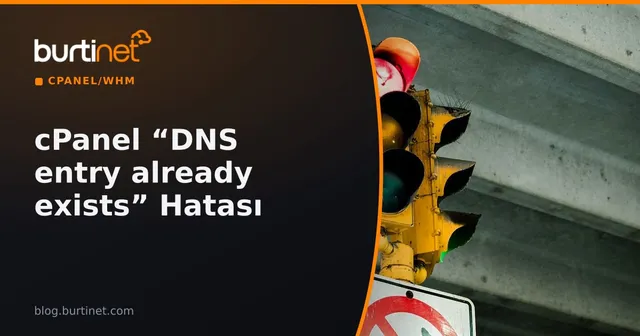 cPanel/WHM Yeni Kullanıcı “DNS entry already exists” Hatası
